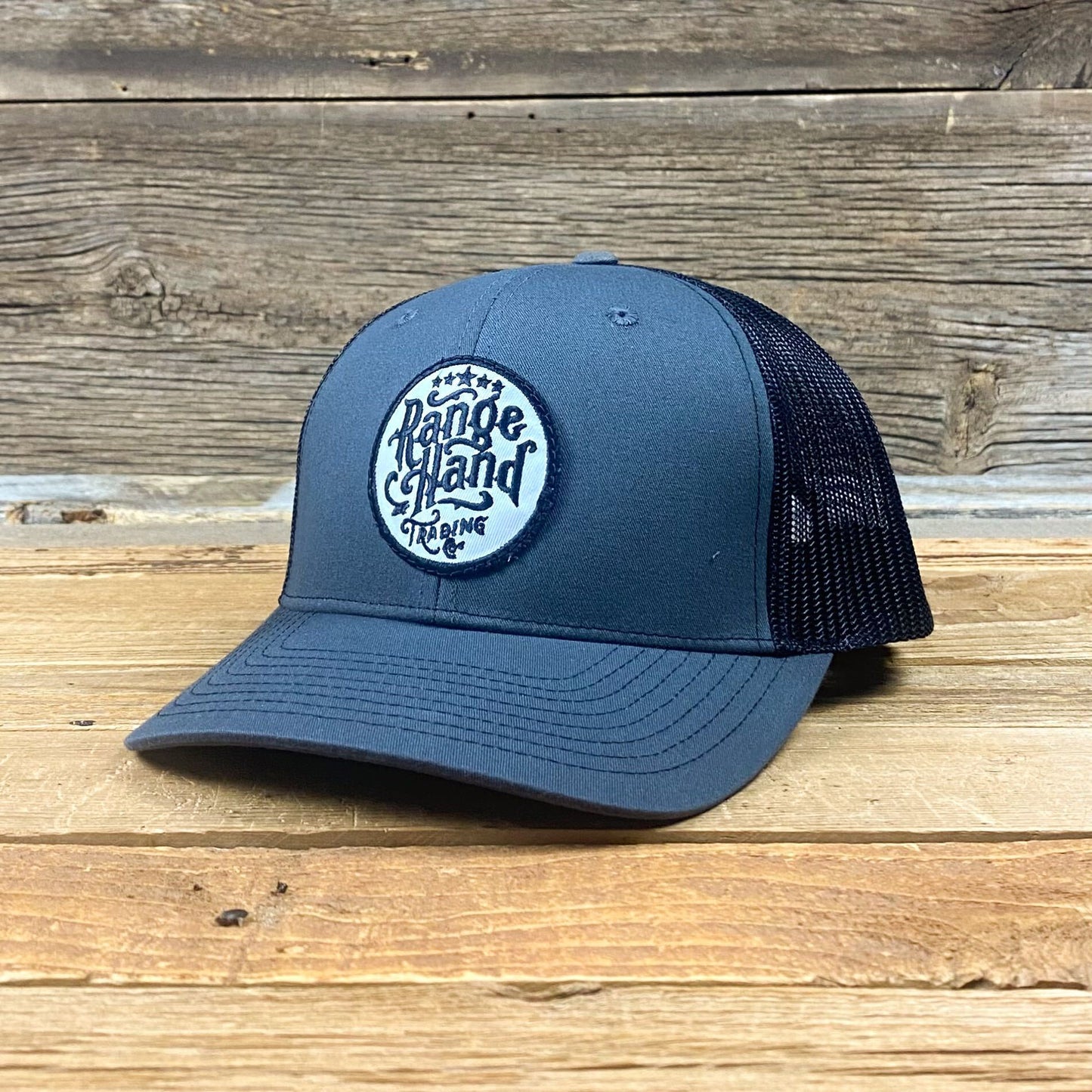 Flashy Patch Trucker Hat - Charcoal/Black