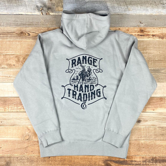 Range Hand Desert Bronc Heavyweight Hoodie - Cement